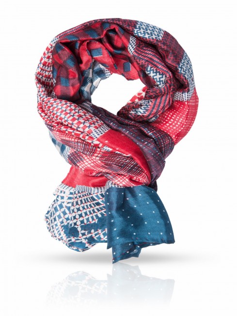 Платок Унисекс SN-SCOTTISH.CHECKS/RED.BLUE